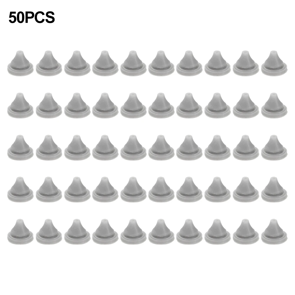 50pcs Shower Head Nozzles Replacement Part Spray Silicone Water Outlet Top Spray Parts Shower Accessories
