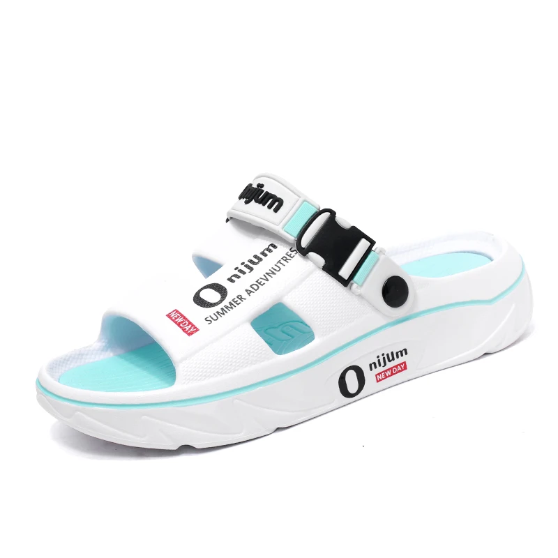 الصيف شبشب رجالي الصنادل في الهواء الطلق الشاطئ مريحة لينة الشرائح قباقيب أحذية للحديقة غير رسمية جديد الرجال النساء داخلي المنزل النعال #4