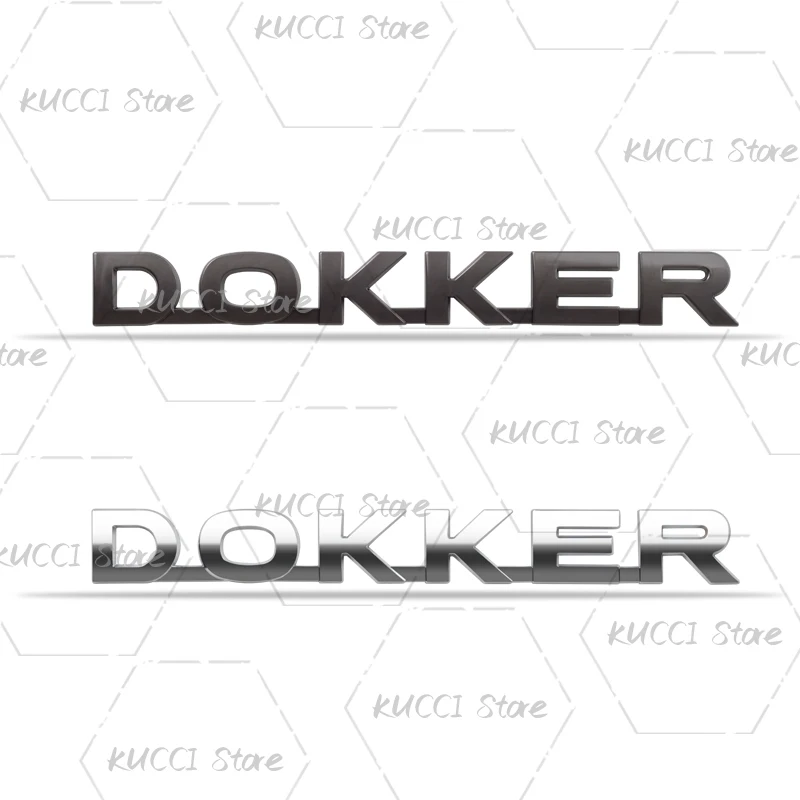 ملصق سيارة ثلاثي الأبعاد لـ Dokker شعار حروف STEPWAY Dci يفانا شاحنة التخييم الهجين شعار معدني شارات الشارات اكسسوارات الديكور