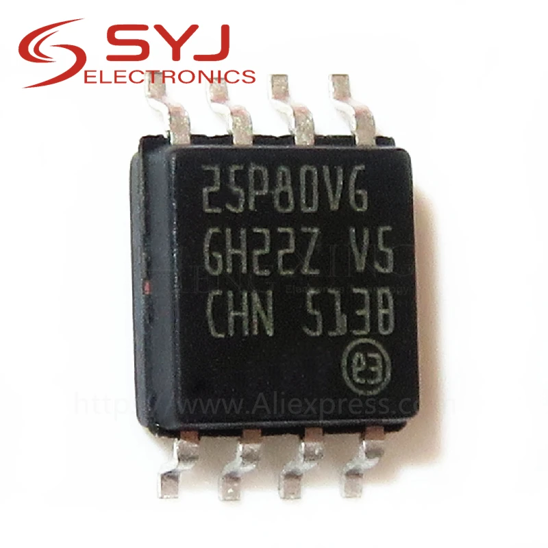 10pcs/lot M25P80-VMW6G M25P80V M25P80 25P80VAG 25P80 SOP-8 In Stock