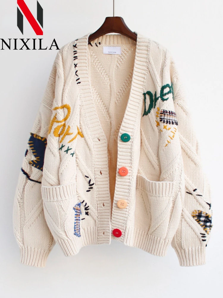 New in Spring Autumn Outerwear Elegant Sweater Women's Loose Cardigan for Women Korean Women's Clothes Korean Fashion Knit Tops