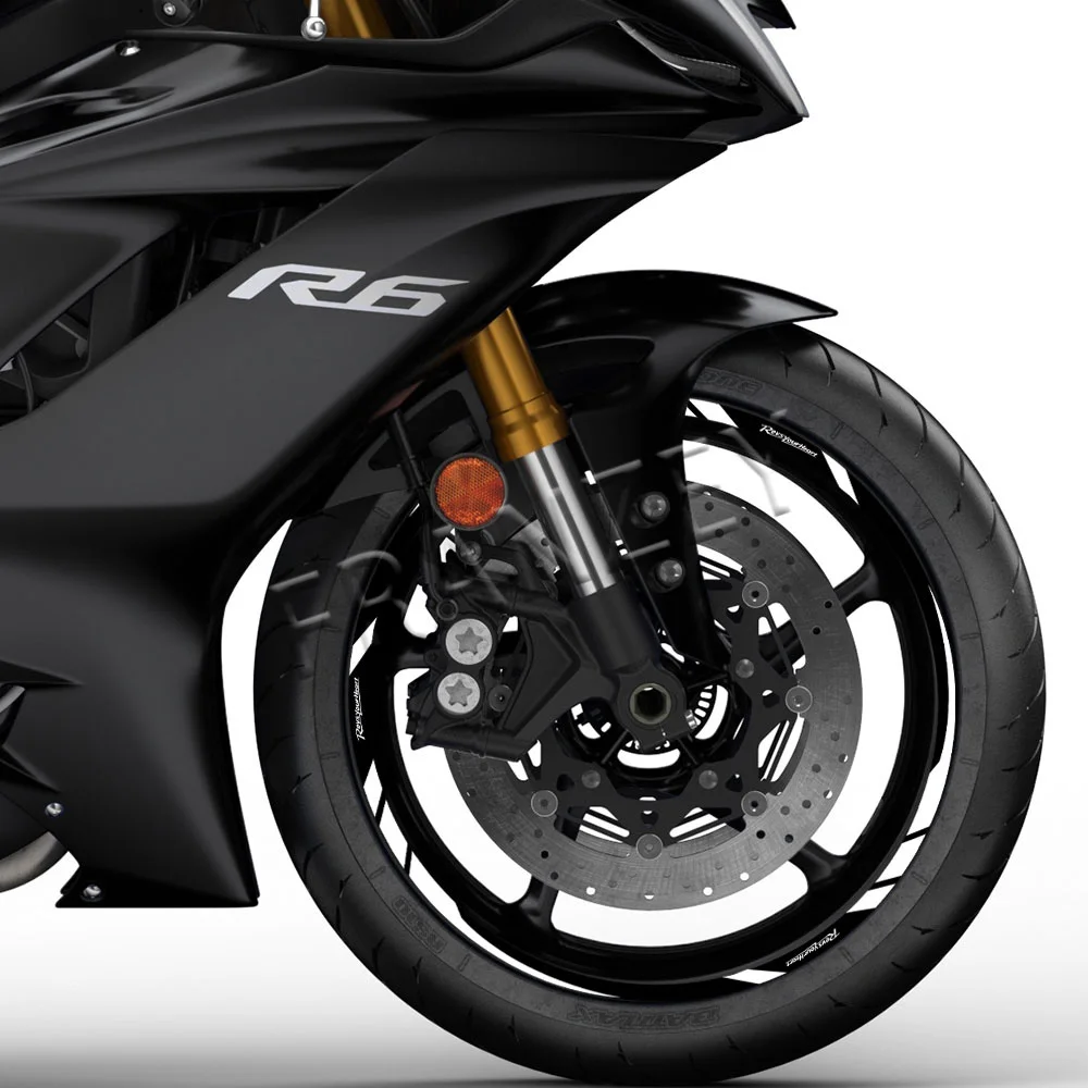 For YAMAHA R6 R3 FZ6 R1 MT 07 MT 09 XJ6 yzf r125 fz1 Reflective Wheel Sticker Hub Decal Rim Stripe Tape Waterproof Accessories