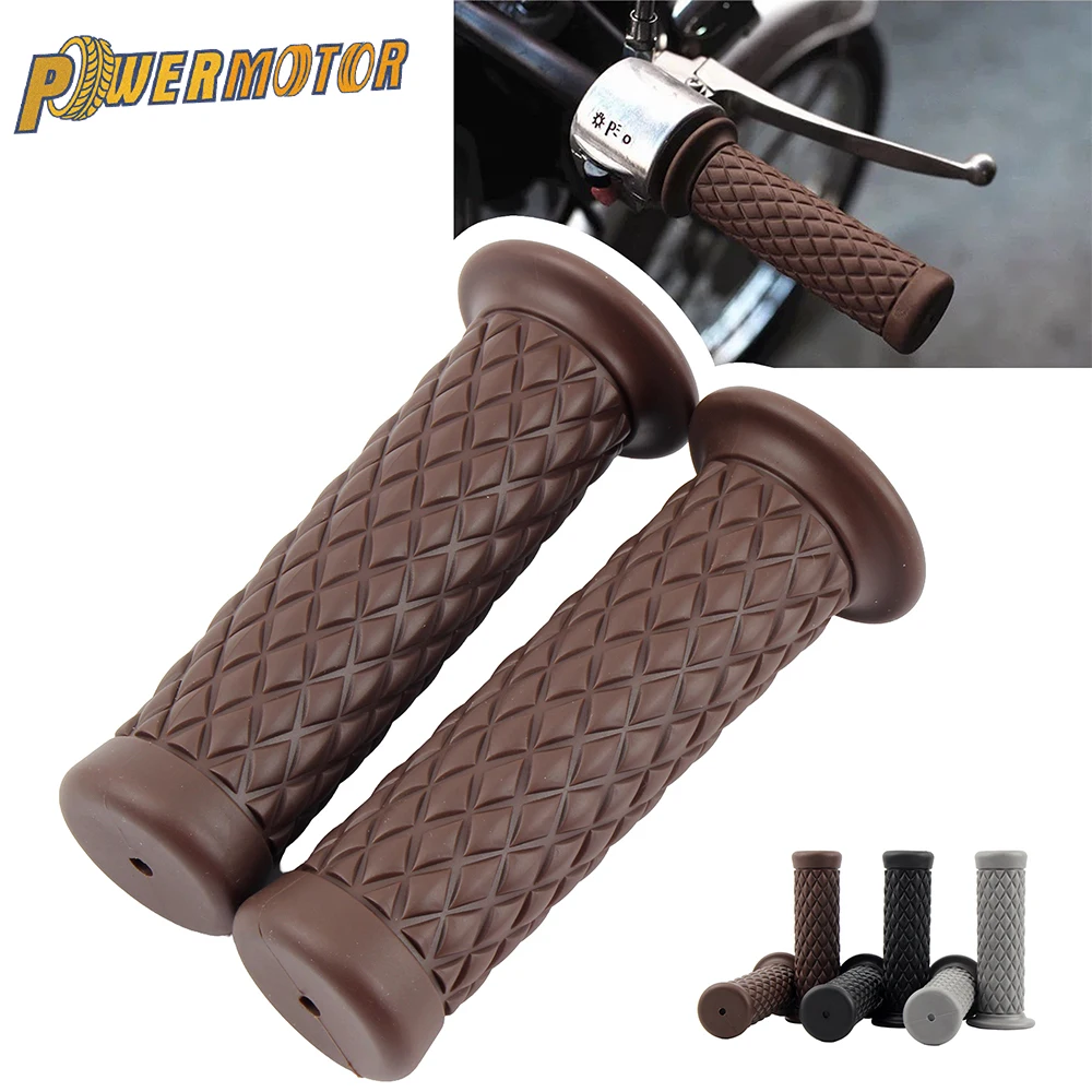 Motorcycle Universal Vintage Handlebar Grip 7/8\