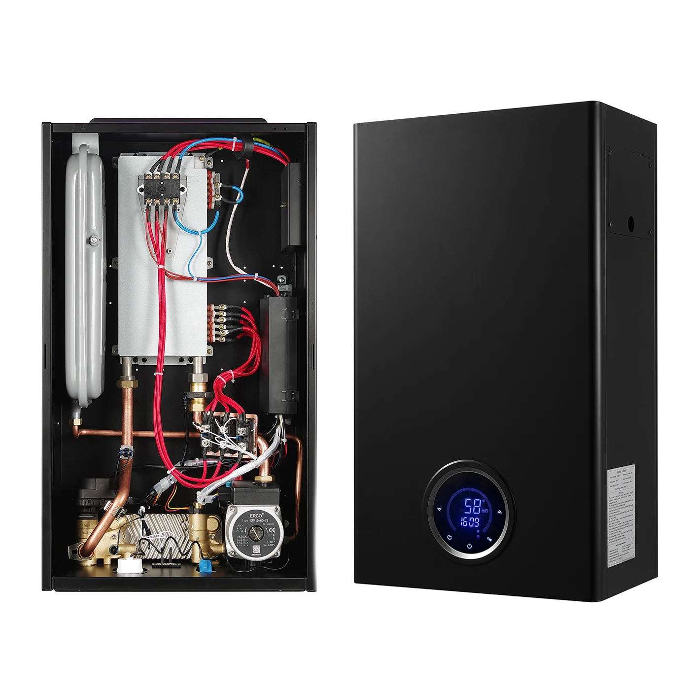 

Комбинированный электрический котел 8 кВт, электрический настенный нагревательный котел для центрального отопления и электрический котел с горячей водой