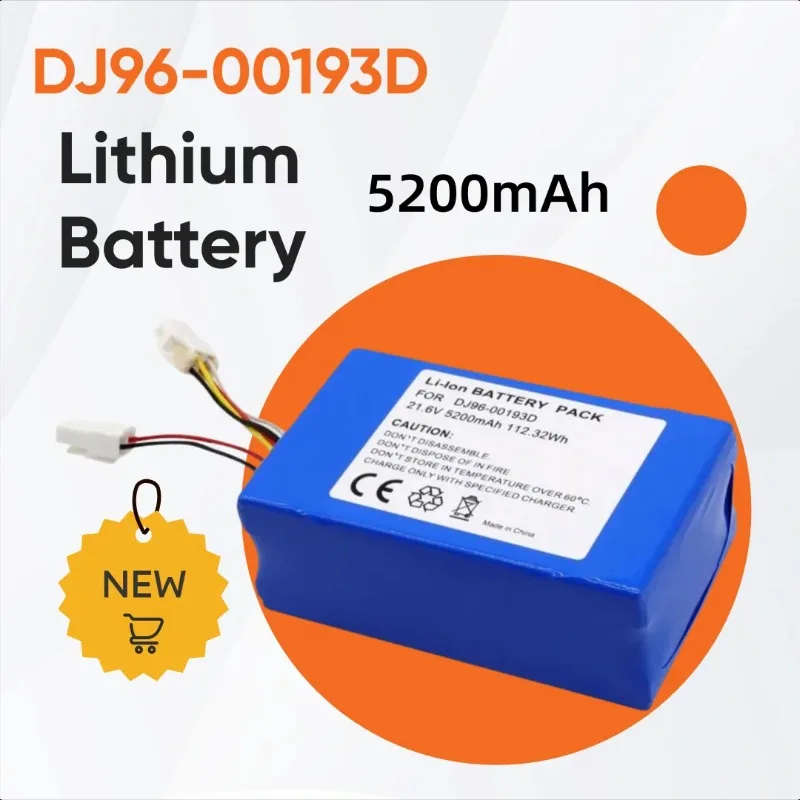 

5200mAh for Samsung PowerBot R9250 R9350 SR20K9350WK DJ96-00193D Lithium Battery