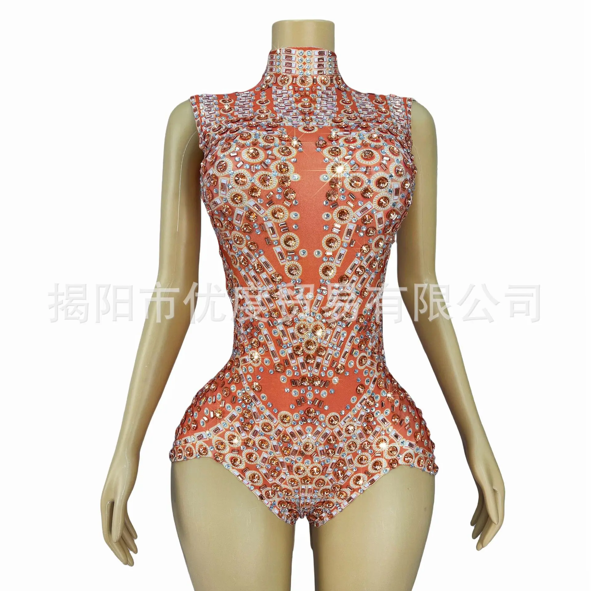 

Дизайнерский треугольный комбинезон, платье со стразами, коктейльное вечернее платье для выступлений, маленькие оранжевые дизайнерские роскошные вечерние платья