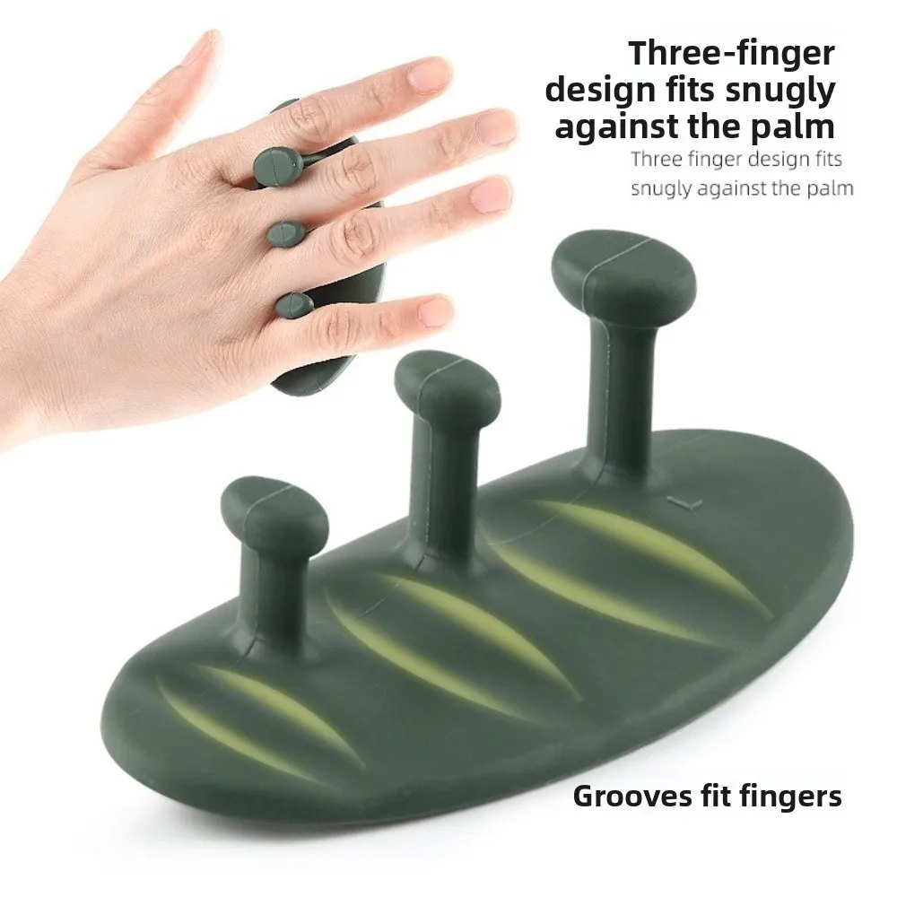 

1 пара моющихся захватов для тяжелой атлетики, противоскользящая силиконовая ручка, силиконовые ручки для рук, дышащие захваты для гантелей с 3 пальцами