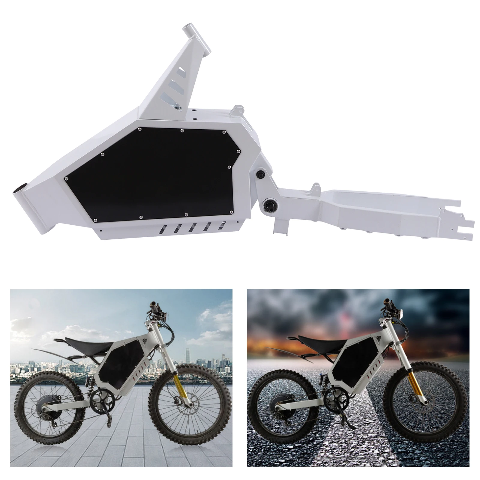 Adjustable Dropout E-Bike Frame, Bicycle Frame for Stealth Bomber Electric Bike