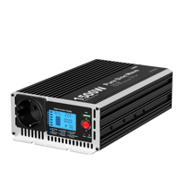 HOULI 3000W Pure Sine Wave Power Inverter 6000W Peak 12V/24V to 220V EU Plug LCD USB for RV Car Solar Energy Backup