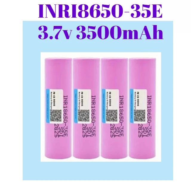 

INR18650 35E 3500 мАч аккумулятор высокой мощности 3 6 В 18650 литиевая батарея для Vape Mod фонарик Power Bank электронный велосипед DIY проекты