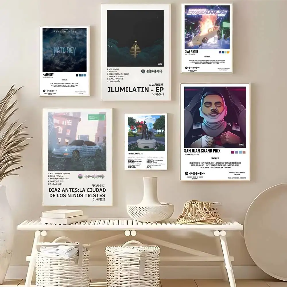 شعبية المغني مغني الراب ألفارو دياز ملصق جودة عالية النوم غرفة المعيشة الجمالية الجدار الديكور اللوحة ملصقات هدية