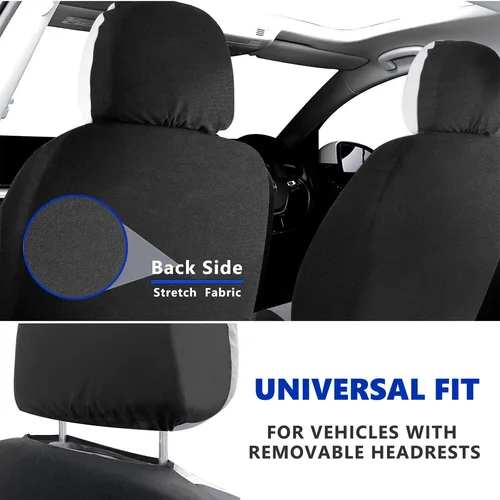 Imagen 2 del producto Fundas universales transpirables y duraderas de cinco plazas, cómodas y suaves para todas las estaciones, de 9 piezas