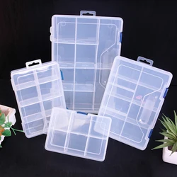 Multi-grid transparent removable hardware components, parts, screws, tools, sundries classification and induction plastic sortin