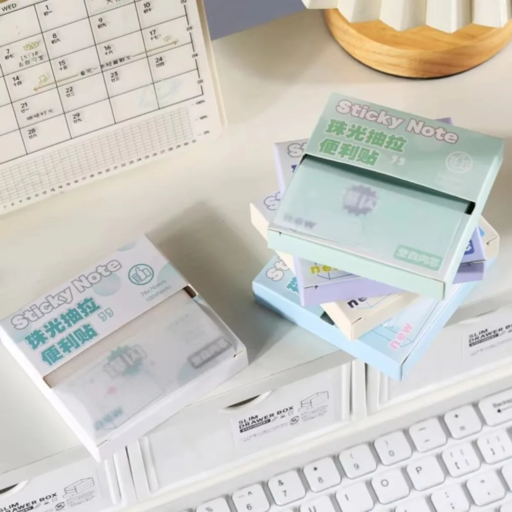 กระดาษโน้ตแบบดึงออกได้ สีมาการอง โปร่งแสง สติกเกอร์สำหรับวางแผน ติดเองได้ สติกเกอร์ฉลาก DIY อุปกรณ์สำนักงานและเครื่องเขียนสำหรับโรงเรียน