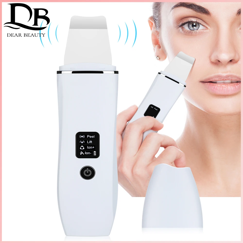 Ultrasonic Scrubber Peeling Machine EMS Positive Negative Ion Blackhead Export Mask Imported Lifting Firming Facial Cleansing