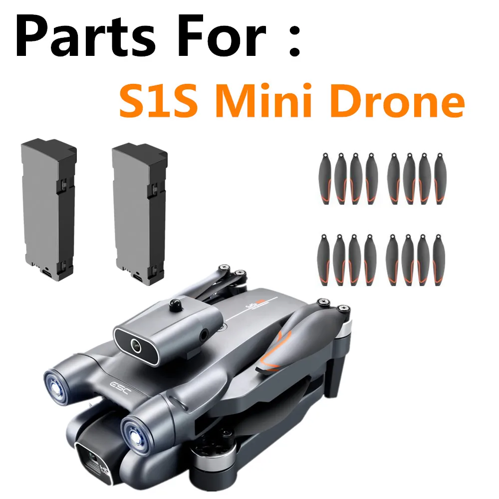 Drone Battery Accessories 3.7V 1800Mah / 3600mah / Propeller Blade /S1S Mini Drone Original Spare Parts  S1S Drone Battery