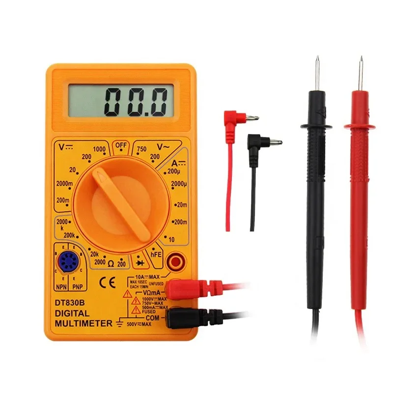 ZK30 Dt-830 Dcv Dca Diode Digital Multimeter Acv With Battery 9v