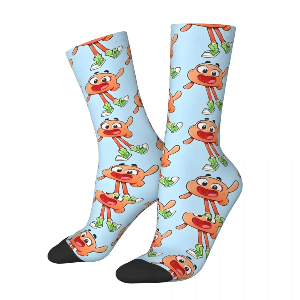 Calzino Darwin Watterson per uomo Hip Hop Vintage G-Gumball Happy Quality Pattern stampato Boys Crew Sock novità regalo