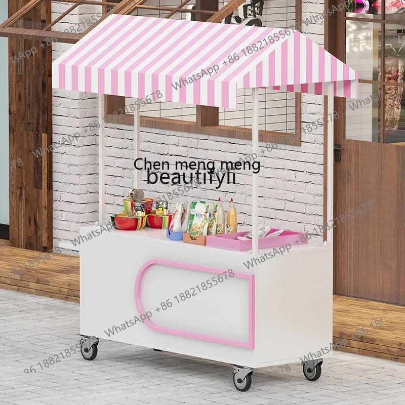 Z189 A06 Dining car street stall float night market promotion  wrought iron car outdoor mobile snack stall car