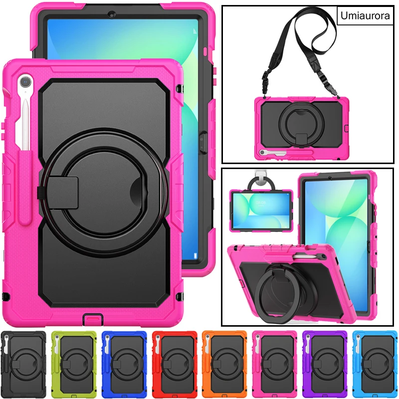 

For Samsung Tab S7 S8+ S9 Ultra S10 FE+ Plus SM-X620 10.9" SM-X520 12.4 inch X820 X610 Shockproof Tablet Case Stand Rugged Funda
