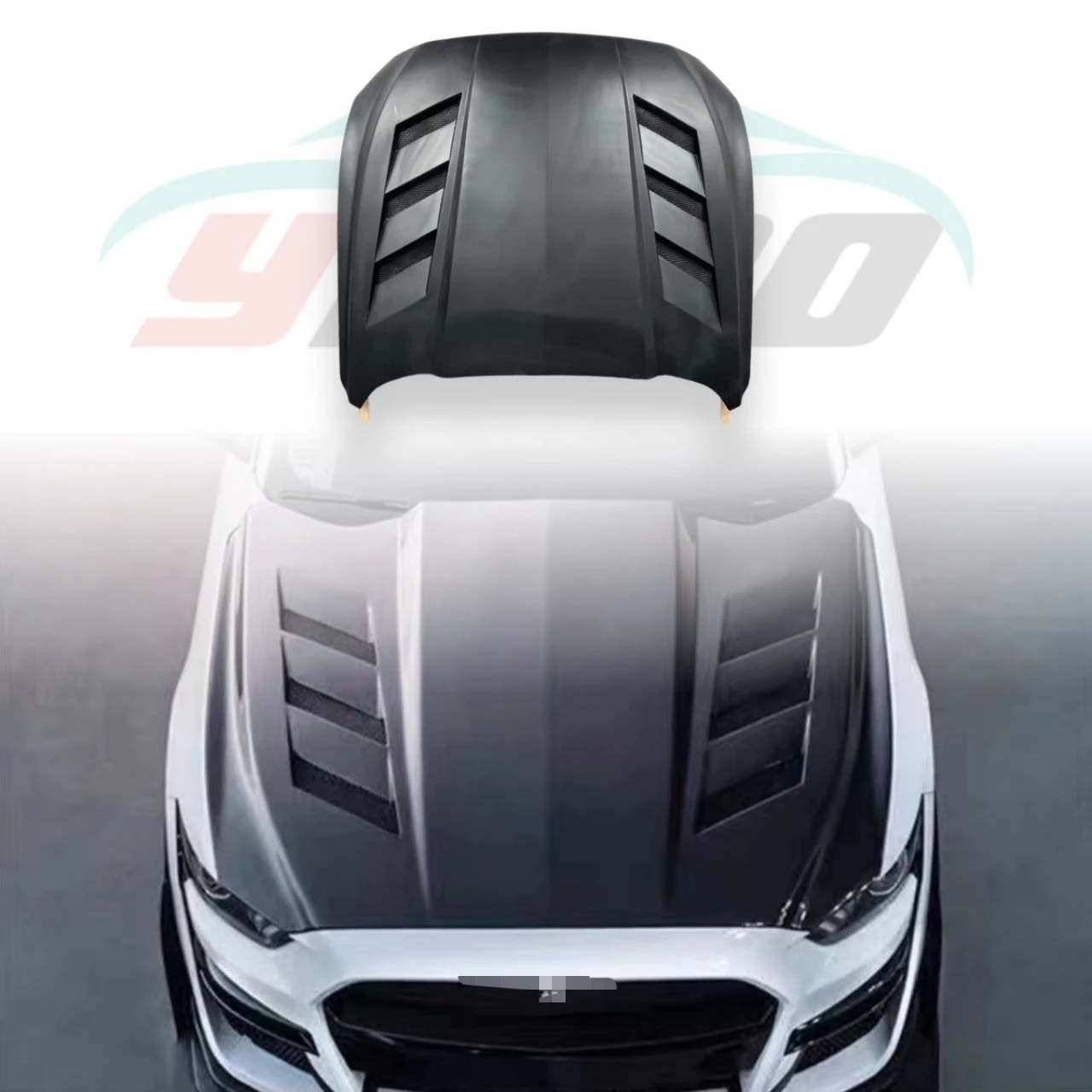 Suitable for 20118-2022 Ford Mustang Modification Upgraded AC Carbon Fiber Front Engine Headcover
