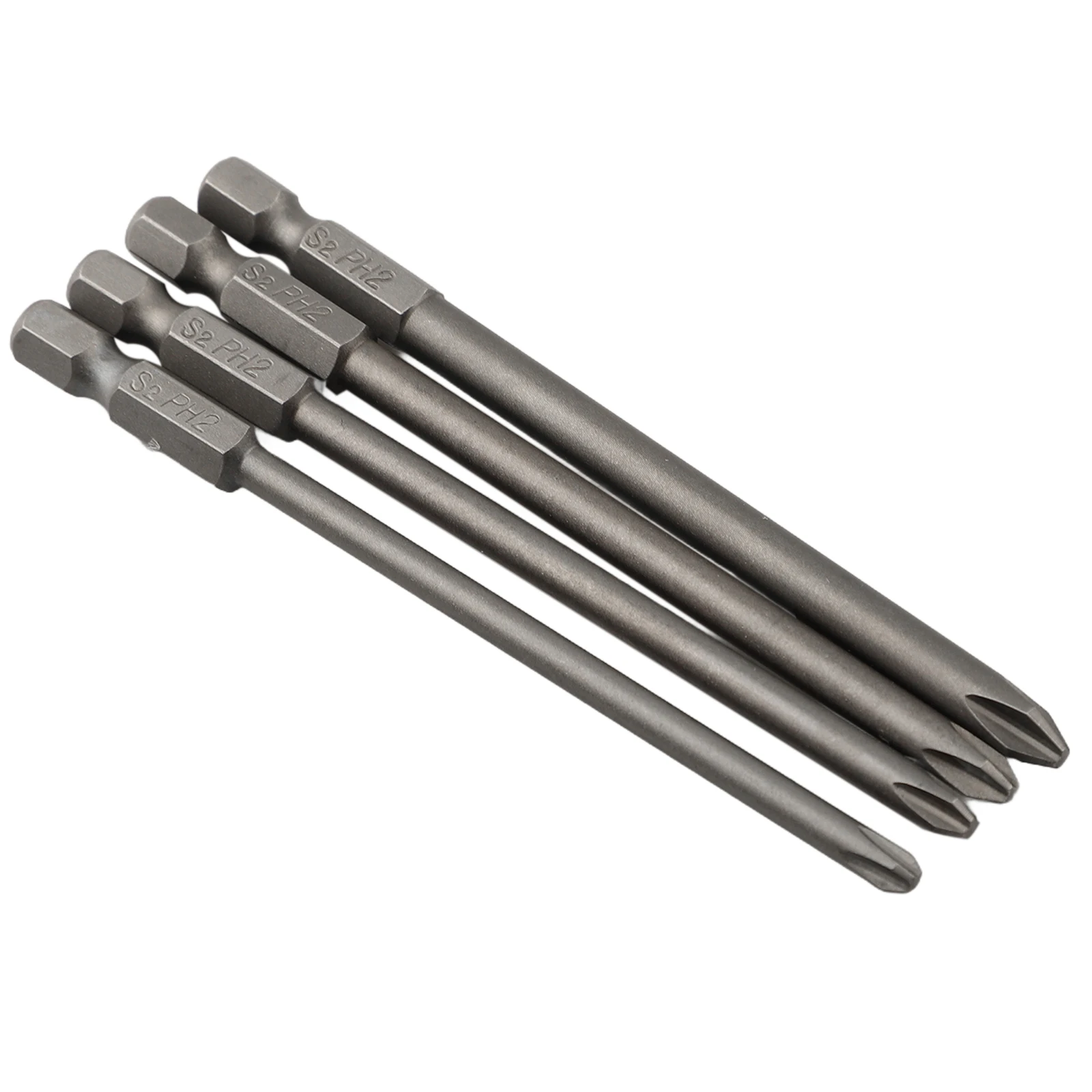 4 قطعة 1/4 عرافة عرقوب 100 مللي متر طويلة مفك بت مجموعة ل توركس/مسدس/الصليب/مشقوق أداة اليد الملحقات #1