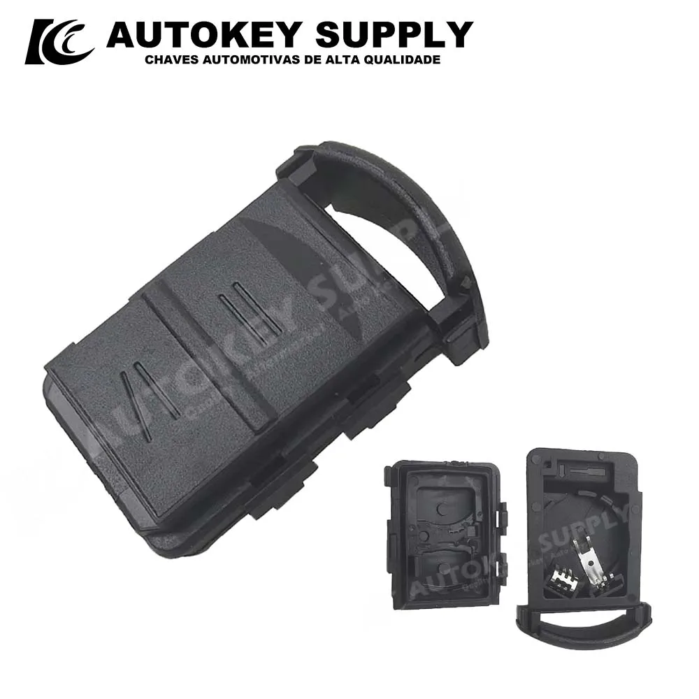 Autokeysupply 2 Buttons Remote Controle Shell With Battery Holder For Opel