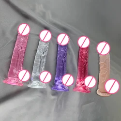 1PC Manual Realistic Soft Dildo Adult Sex Toys Suction Cup for Women