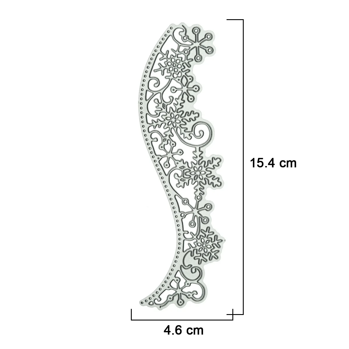 Snowflake Metal Cutting Dies S Shape Cut Die Diy Craft Christmas Card Edge Border Decorating Scrapbook Knife Mould Punch Stencil