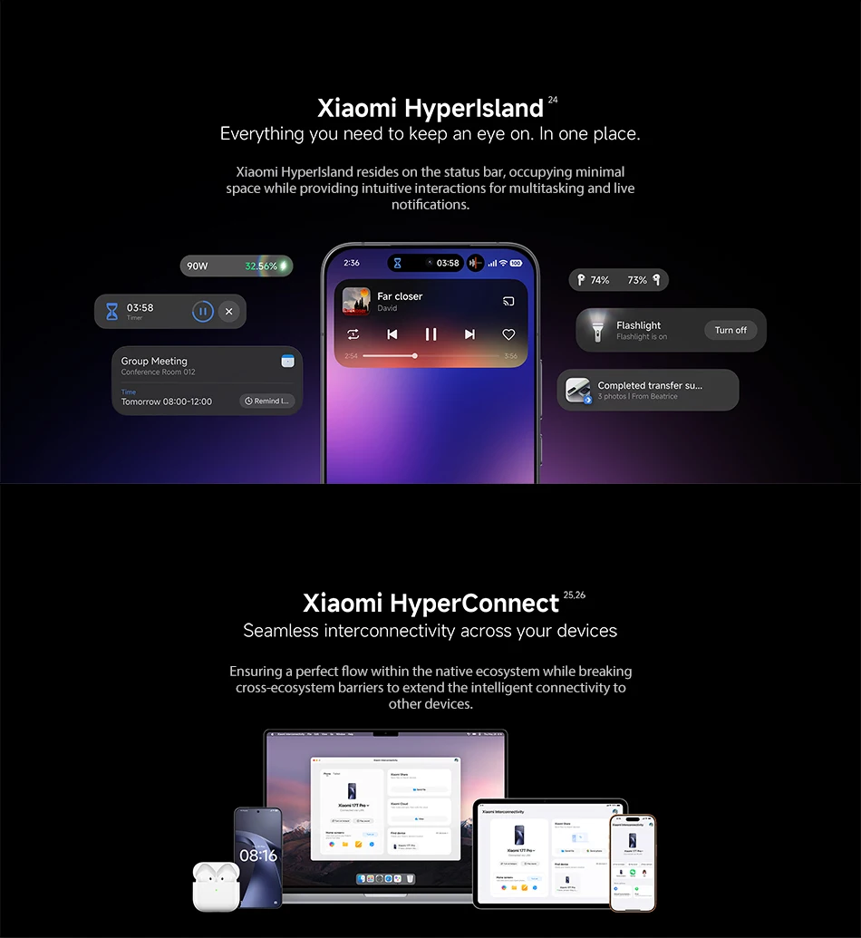 Global Version Xiaomi 17T Pro Smartphone 6.83" 144Hz eye-care AMOLED display MediaTek Dimensity 9500 NFC 7000mAh
