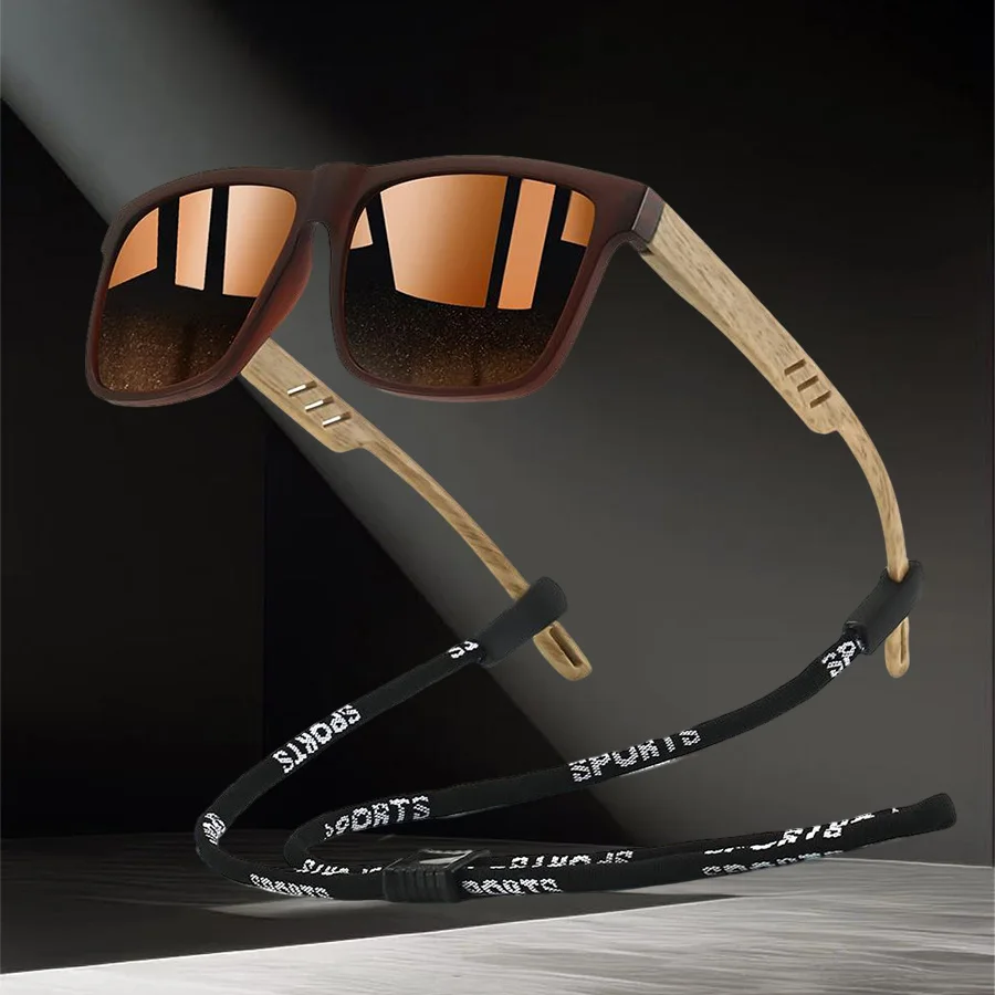 With Chain Fashion Classic UV400 Sports Sunglasses for Outdoor Fishing, Travel, Running, Driving sprotective glasses