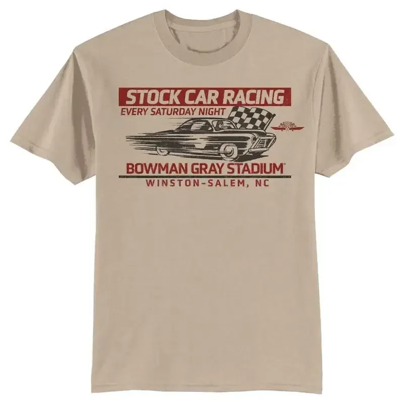 New Sports Tan Bowman Gray Stadium Clash Every Saturday Night Sand T shirt