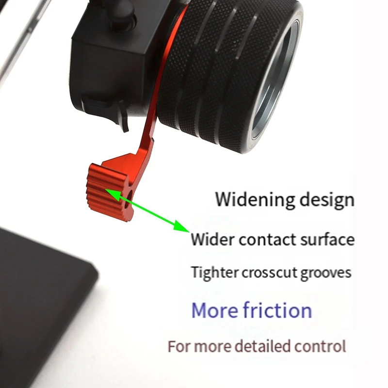 One-Handed Control Transmitter Steering Wheel Trigger Thumb Lever for Noble NB4 NB4+ Controller Upgrade Black [bjve-Toy]