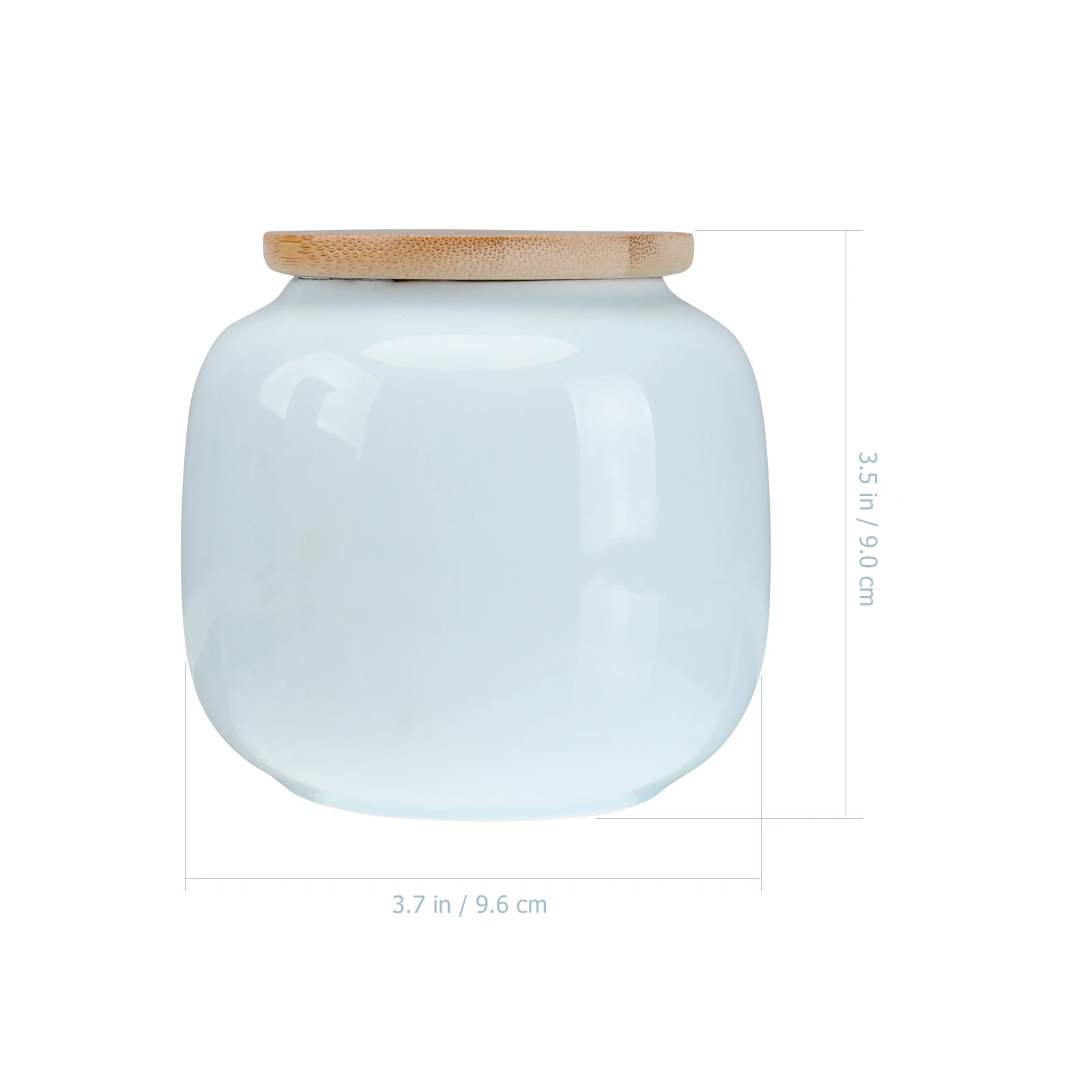 

Ceramic Tea Jar Storage Container For Home Tea Leaf Coffee Beans Snacks Dry Fruits Candy Polished Luster Compact Shell