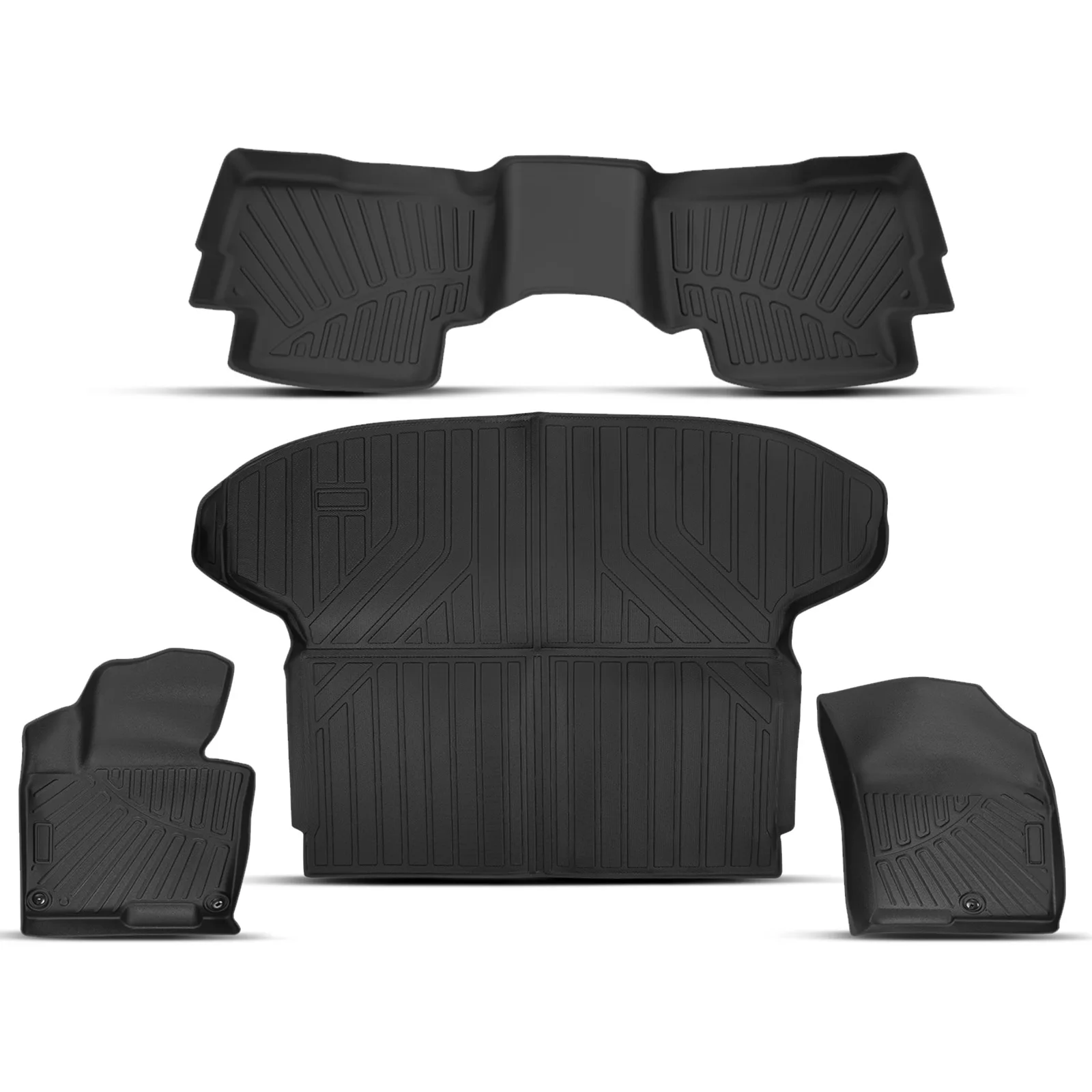 

Коврики и грузовой вкладыш для Kia Sportage No-Hybrid 2023-2025 Защита Черный