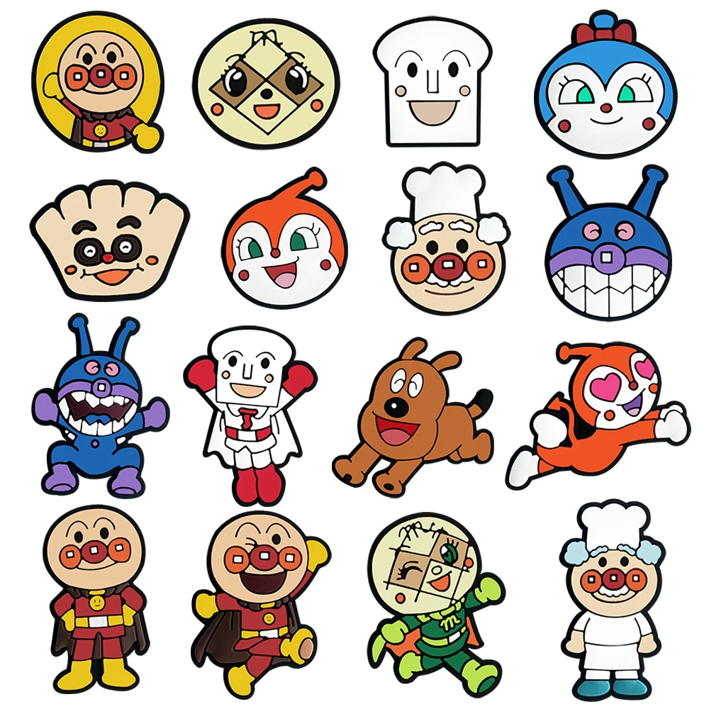 

16-50Pcs Cartoon Shoe Charms Japanese Anime Clog Sandals Shoes Decorate Aceessories Buckle Kids Halloween Party Gifts