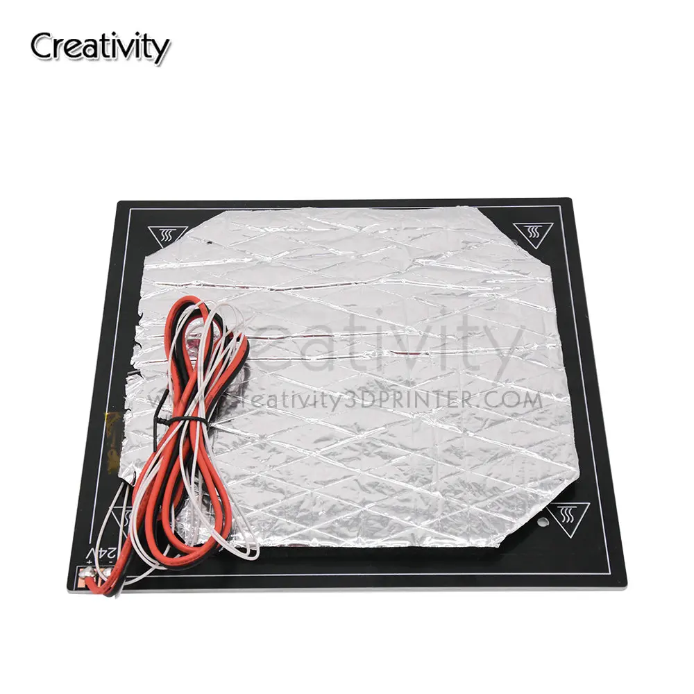 Creativity All 3D printer hot bed 24V 220W 235 * 235mm aluminum plate with insulating cotton for Ender-3 / Ender-3pro