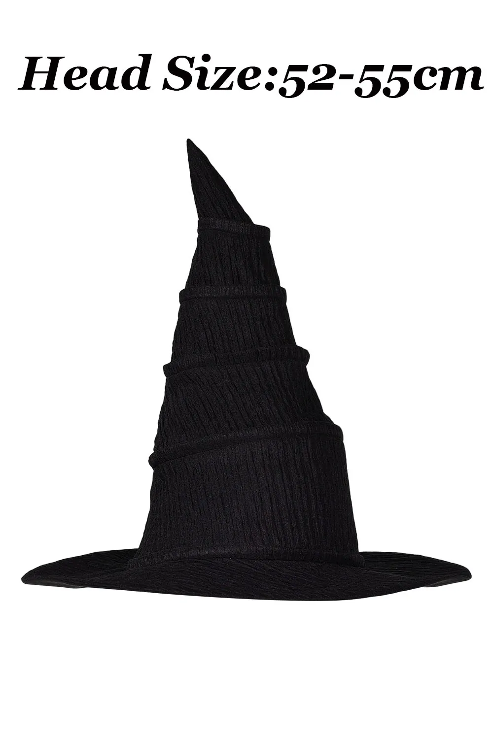 أطفال الأطفال Elphaba تأثيري قبعة الساحرة 2024 فيلم القبعات السوداء الشريرة قبعة زي اكسسوارات للفتيات هالوين كرنفال الدعائم