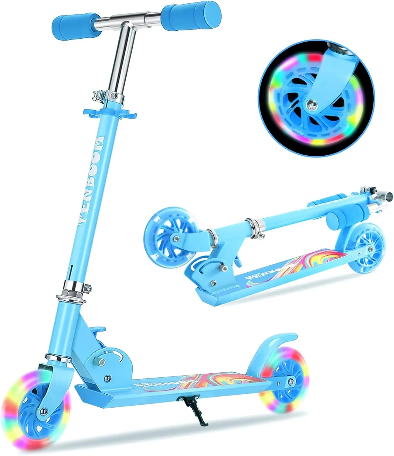 Trottinette facile à plier pour enfants, jouets réglables, 3 recyclables, cadeaux d'anniversaire, Noël, filles, garçons, 6, 12/3, 5 ans