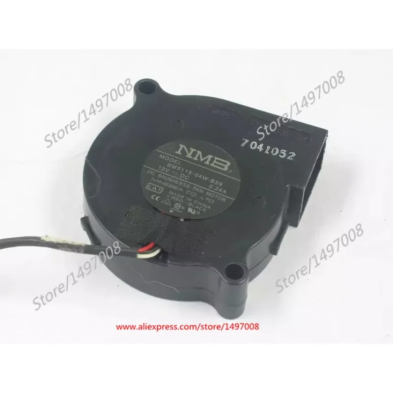 NMB-MAT BM5115-04W-B59 LA1 DC 12V 0.24A 3-Wire 50x50x15mm Server Cooling Fan