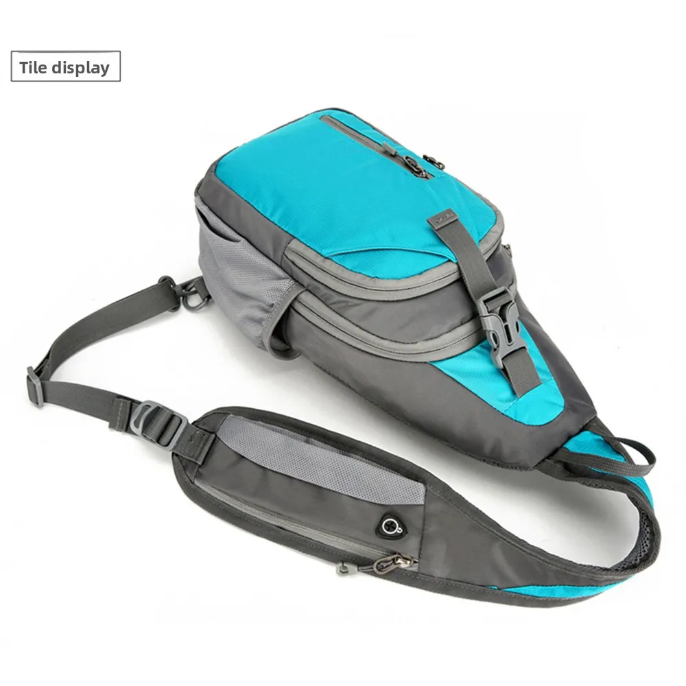 Casual Sports Shoulder Bag Multi-Functional Adjustable Strap Male Chest Bag Durable Waterproof Crossbody Fanny Pack Travel