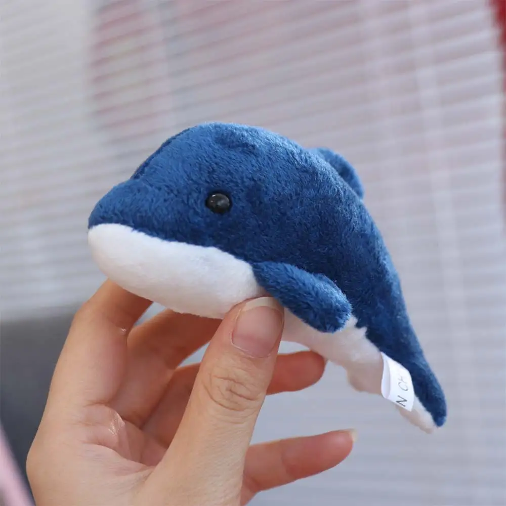 Bag Pendant Dolphin Plush Doll Keychain Backpack Charms Ocean Animal Stuffed Animal Keychain Cartoon Funny Animal Doll Key Rings