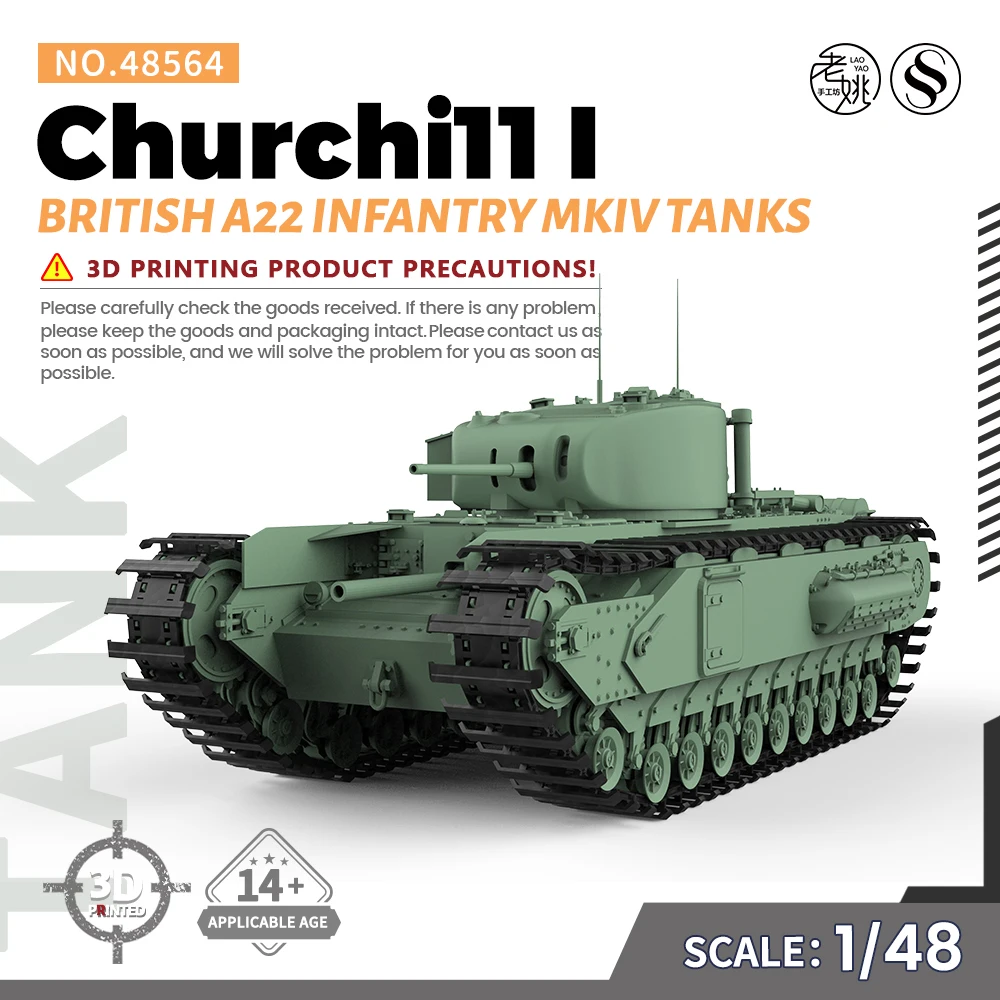 SSMODEL SS48564 1/48 Military Model Kit British A22 Infantry MKIV Churchill I Tanks