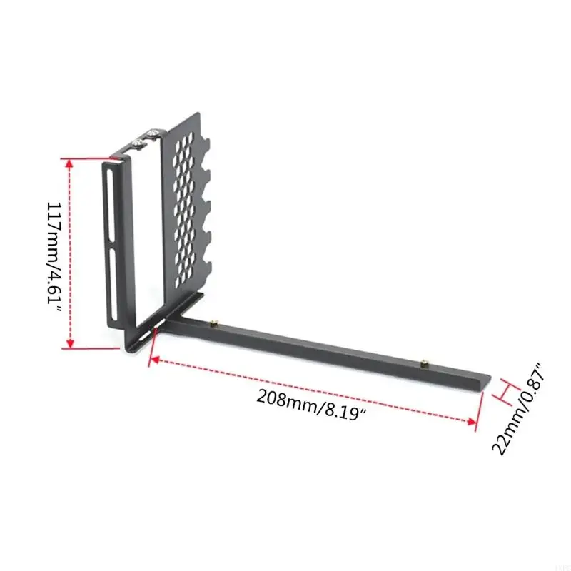 แนวตั้ง GPU Mount Bracket ผู้ถือกราฟิกการ์ด, การ์ด VGA สนับสนุนโลหะ Rack สําหรับกรณีคอมพิวเตอร์ DIY