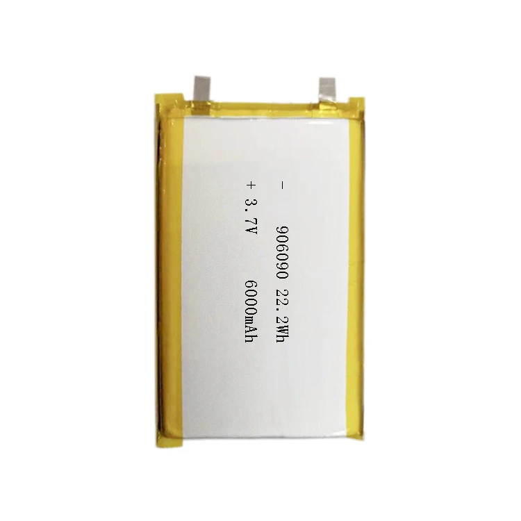 906090 3.7V 6000mAh High-density Polymer Lithium Battery Suitable for Mobile Power Electronic Scales and Smart Door Locks