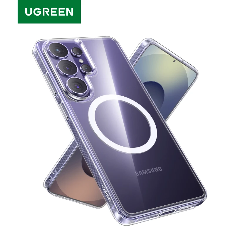 

UGREEN For Samsung Galaxy S26 Ultra S25 Ultra Magnetic Case Clear/Black S26Ultra Macsafe Cover 2026