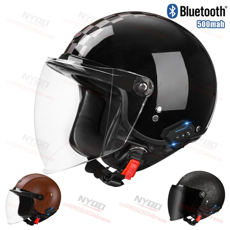 dot-certified-universal-3-4-open-face-motorcycle-helmet-for-adult-long-rides-all-seasons-with-bluetooth-headphones-casco-moto