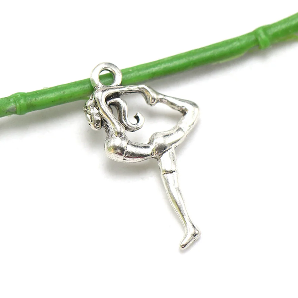 

50Pcs Female Gymnast Alloy Pendant Charms DIY Jewelry Making Accessories Necklace Bracelet Scrapbooking Keychain