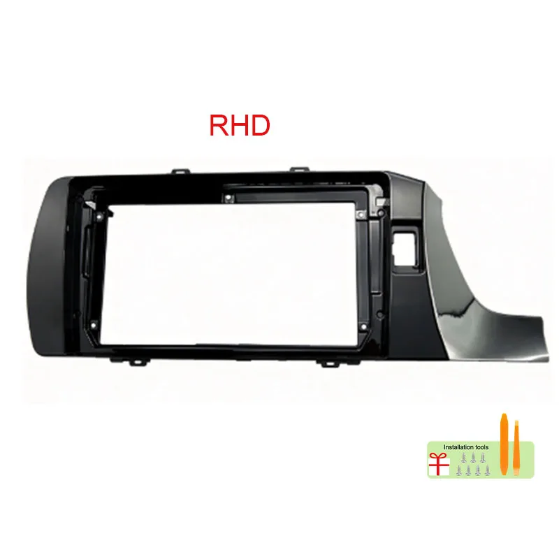 For Honda Amaze 2018 BRV 2022 9 Inch Car Radio Fascia Frame UV Black Dashboard Panel LHD RHD Options