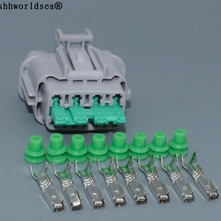 

shhworldsea 6188-0738 6918-1780 6185-1179 8 pin blade male and female for Nissan 240sx 95-98 Gray Wiper Chassis connectors